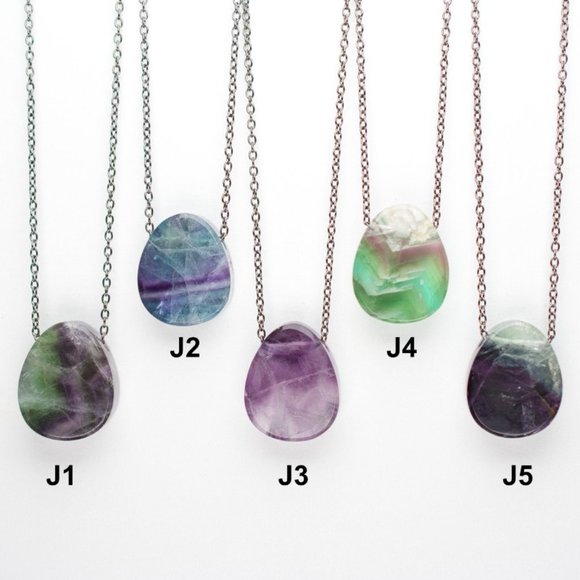 Fluorite Double Sided Pendants - Choose the Pendant you want - Picture 9 of 10